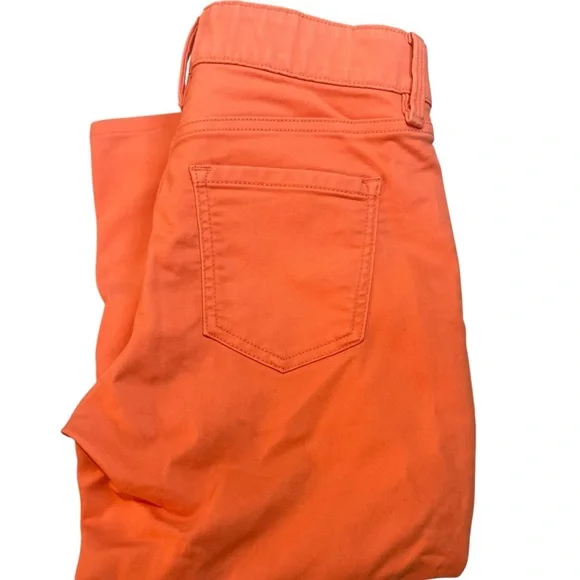 🩷 FREE WITH ANY PURCHASE Liz Claiborne Woman’s Coral Orange Capri Jeans Sz 4 - Picture 5 of 5